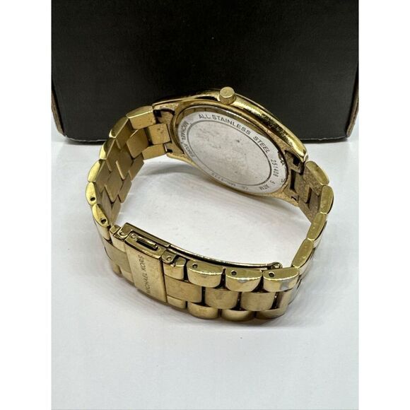 Michael Kors Slim Runway MK3335 Women\'s Gold Tone Analog Dial Wrist Watch JNA236 main image 5